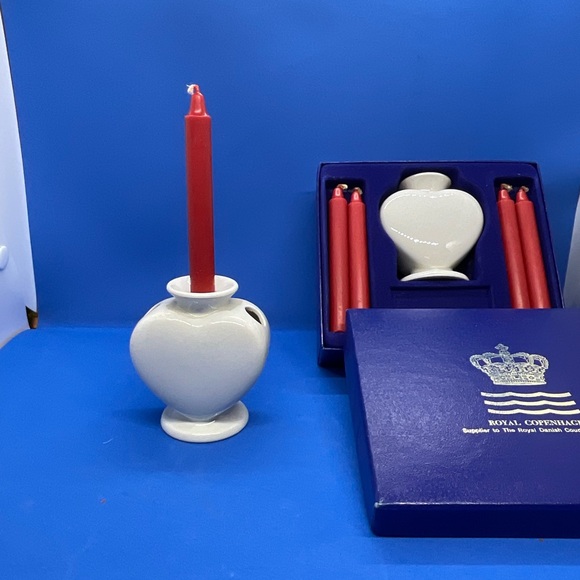 New in Box Vintage Scandinavian Small Candle Holders TWO - Picture 2 of 9